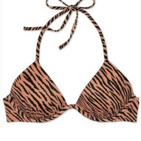 NWT Shade & Shore Animal Print Bikini Top 38DD - Picture 2 of 2